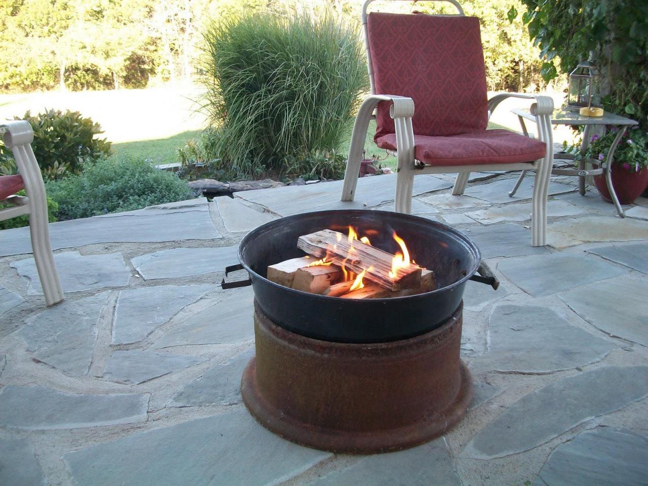 Truck Rim Fire Pit | Rim Fire Pit, Fire Pit, Cheap Fire Pit