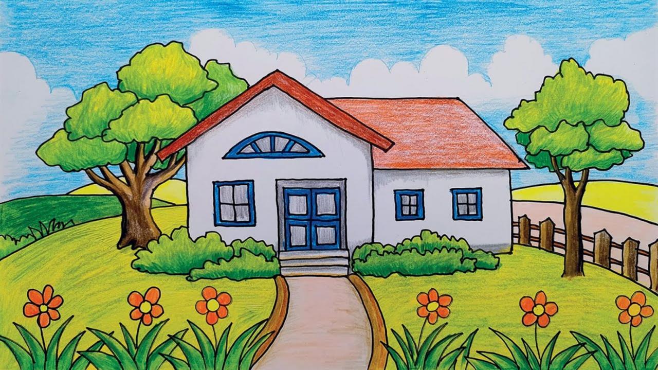 Top 10 Cách Vẽ Ngôi Nhà Trong Mơ Đẹp Và Sáng Tạo Nhất