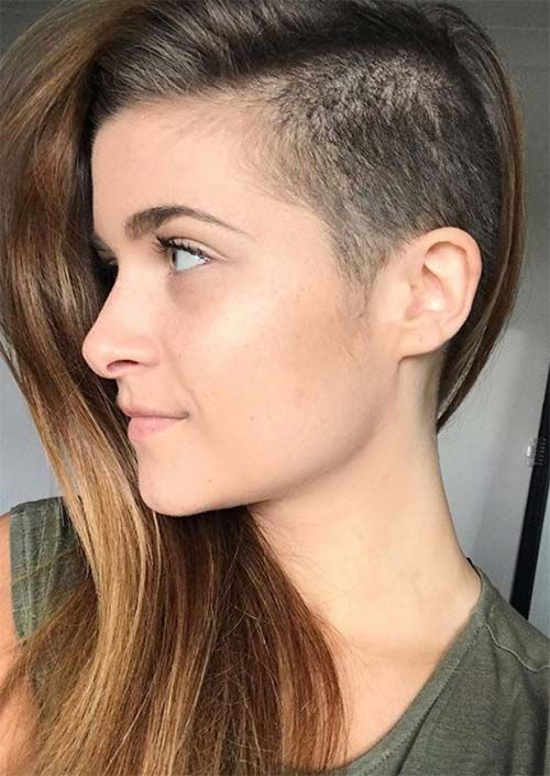 51 Long Undercut Hairstyles For Women & A Diy Way To Undercut Your Hair |  Shaved Side Hairstyles, Undercut Long Hair, Undercut Hairstyles Women