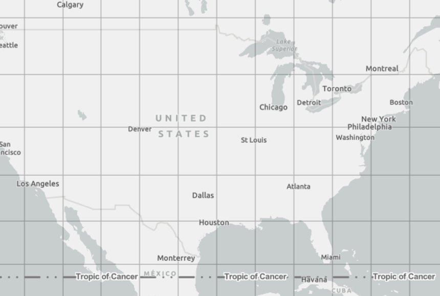 Us Map With Latitude: Khám Phá Bản Đồ Mỹ Với Vĩ Độ