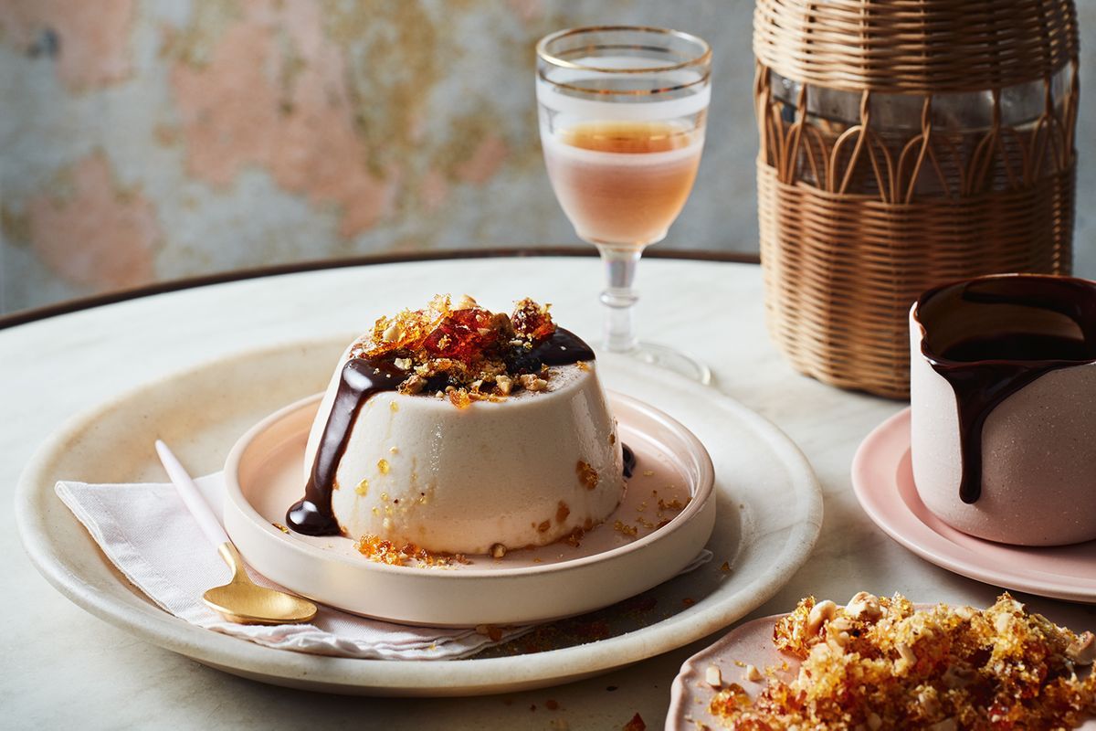 Hazelnut Panna Cotta With Chocolate Ganache Recipe - Recipes -  Delicious.Com.Au