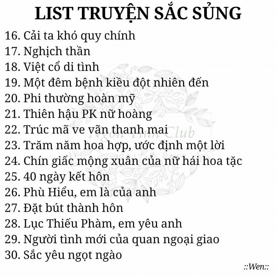 Cập Nhật Ngay Top Truyện Ngôn Tình Sủng Hoàn Hay Nhất Năm 2020