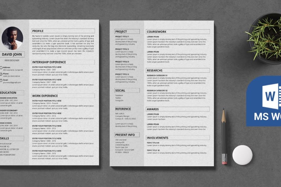 Tổng Hợp 45 Two Page Cv Template Update