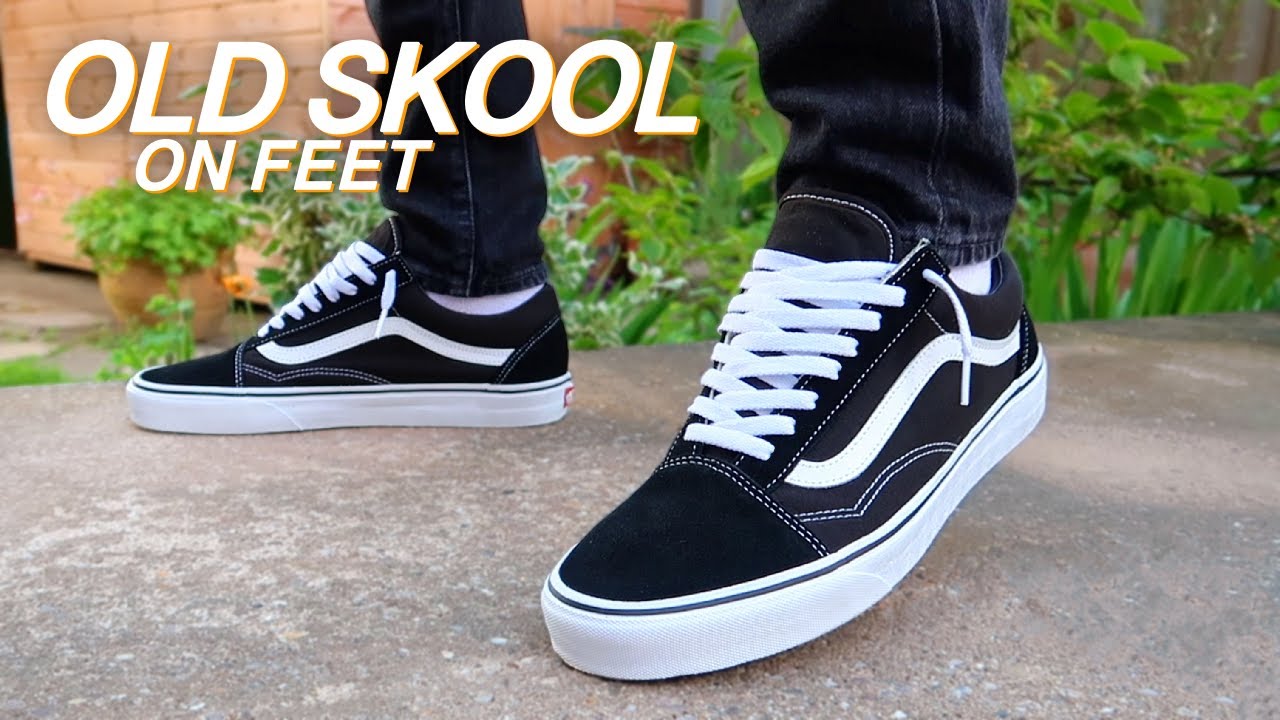 Vans Old Skool (Black & White) On Feet! - Youtube