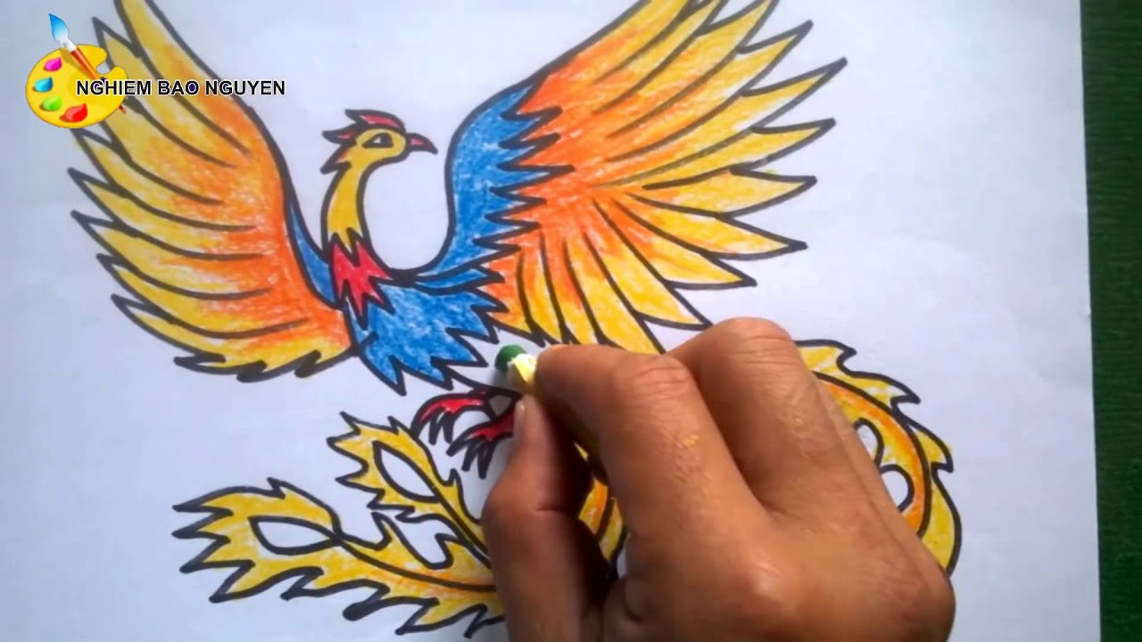 Vẽ Con Chim Phượng Hoàng/How To Draw A Phoenix - Youtube