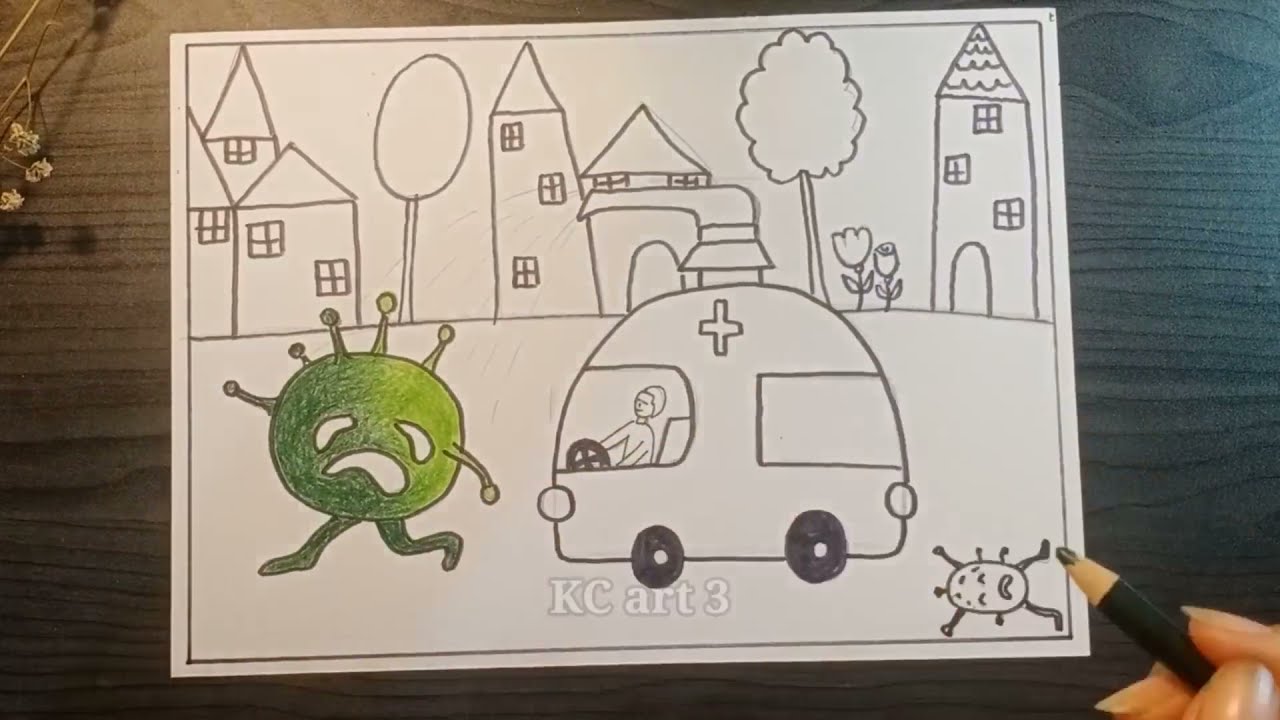 Hướng Dẫn Vẽ Chiếc Ô Tô Mơ Ước - Ô Tô Bình Xịt Tiêu Diệt Virus Corona |  Draw A Dream Car | Kc Art 3 - Youtube