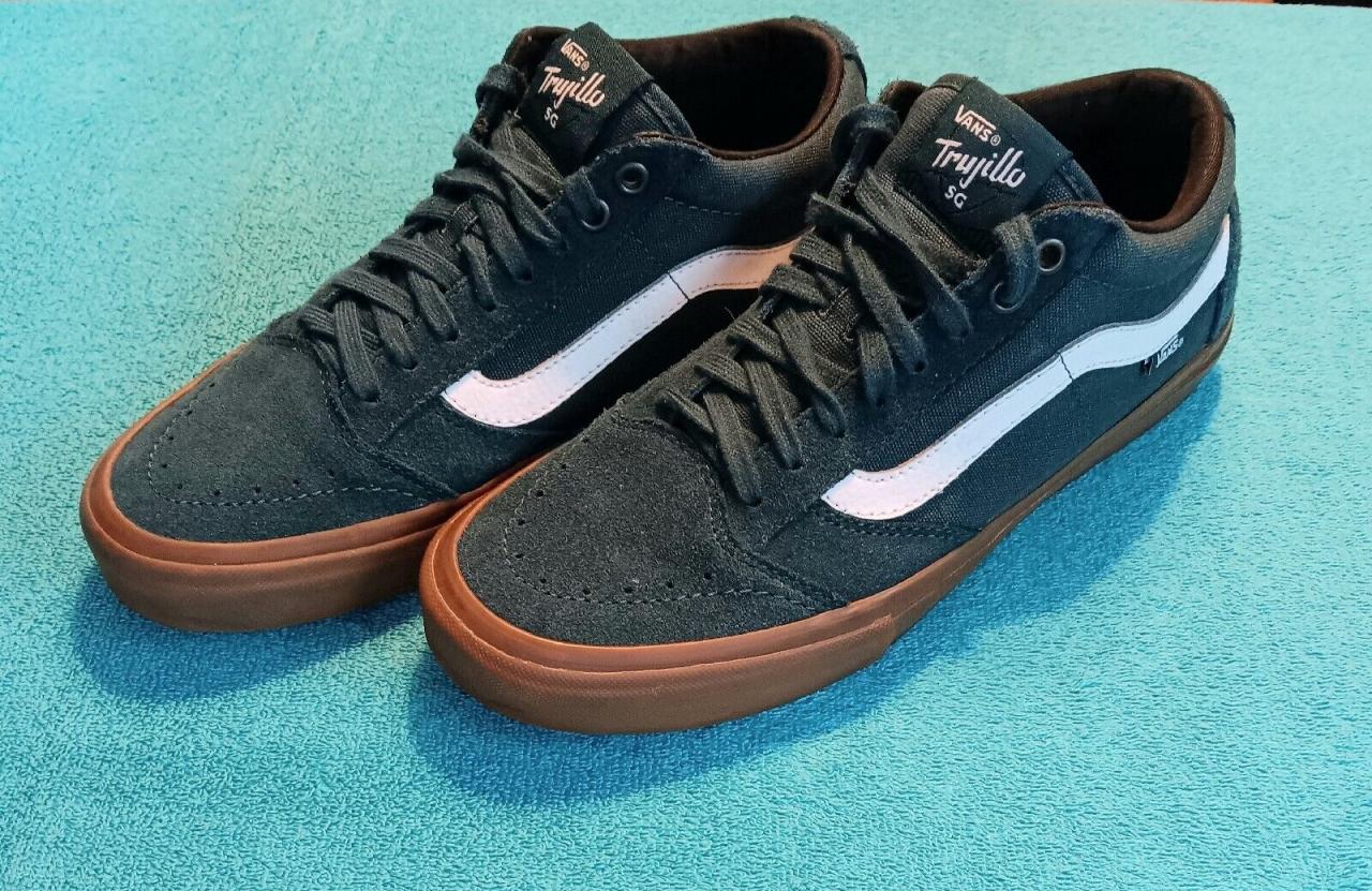 Vans Tony Trujillo Sg Pro Rare Forest Green W/Gum Men 9.5 Skateboarding Tnt  Sk8 - Optone.Com.Vn