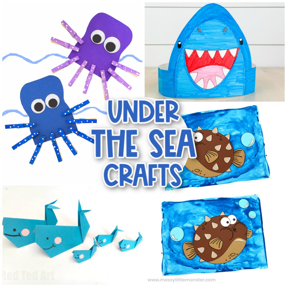 28 Colourful Under The Sea Crafts - Messy Little Monster