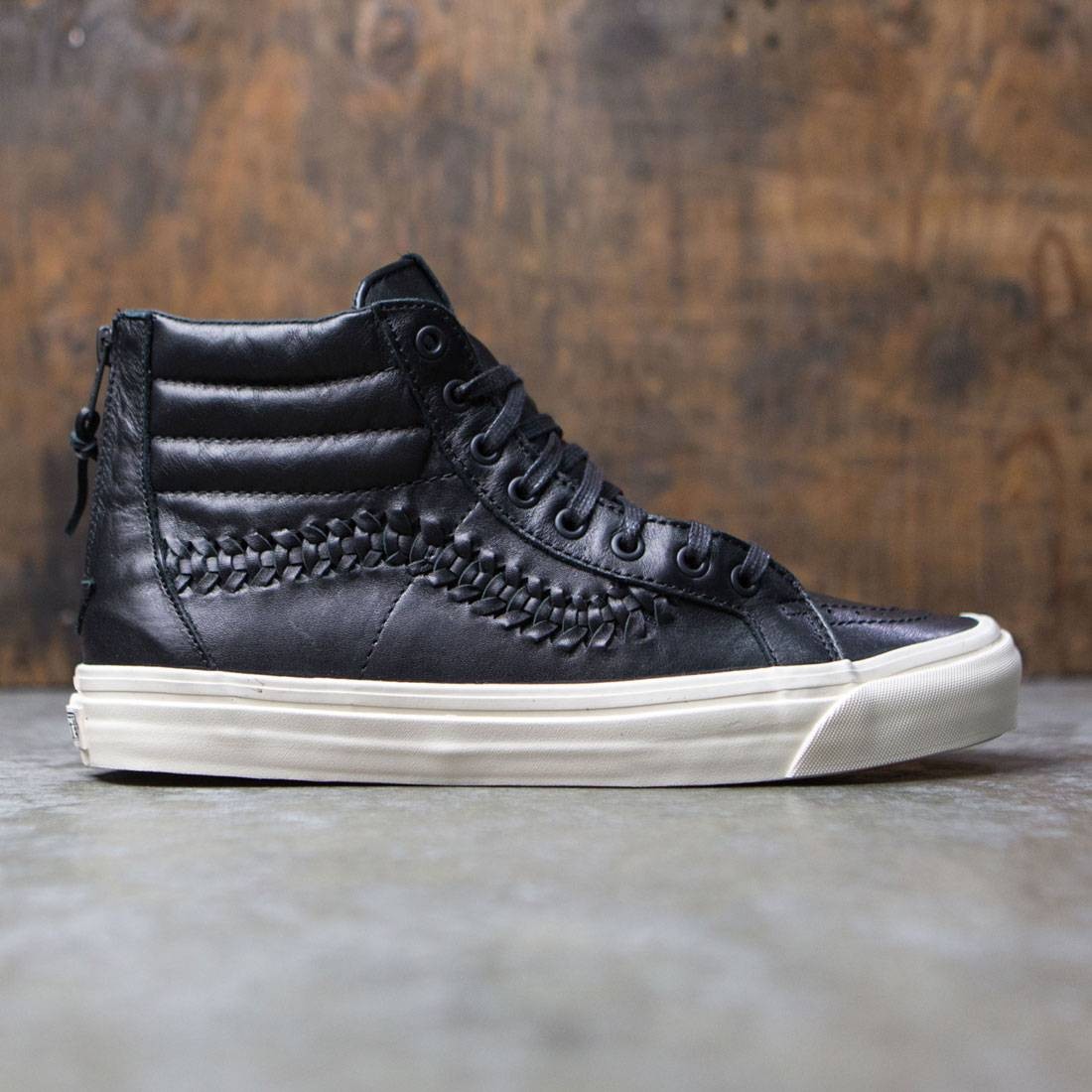 Vans Men Sk8-Hi Zip Weave Dx - Leather Black