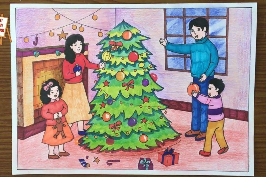 250+ Vẽ Tranh Giáng Sinh Noel Đẹp, Tưng Bừng Không Khí Lễ Hội