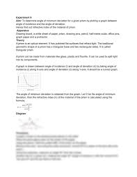 Minimum Angle Of Deviation Prism Experiment | How To Find Angle Of Minimum Deviation In Prism?